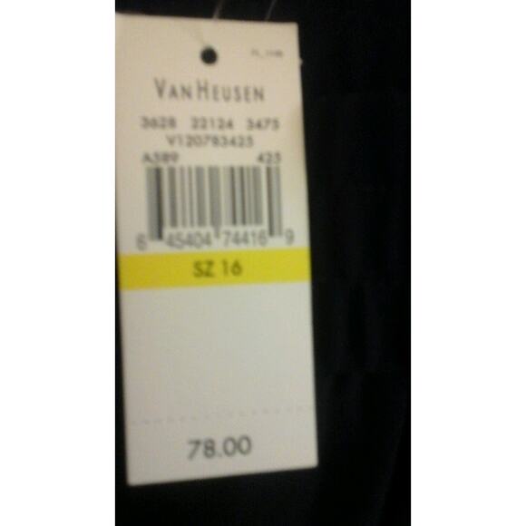 VanHeusen Studio dress pants, women's sz 16, polyester, Blue Classy Chic NWT $78 - Picture 5 of 7
